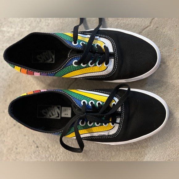 Custom PRIDE Vans Authentic Shoes - Picture 3 of 7